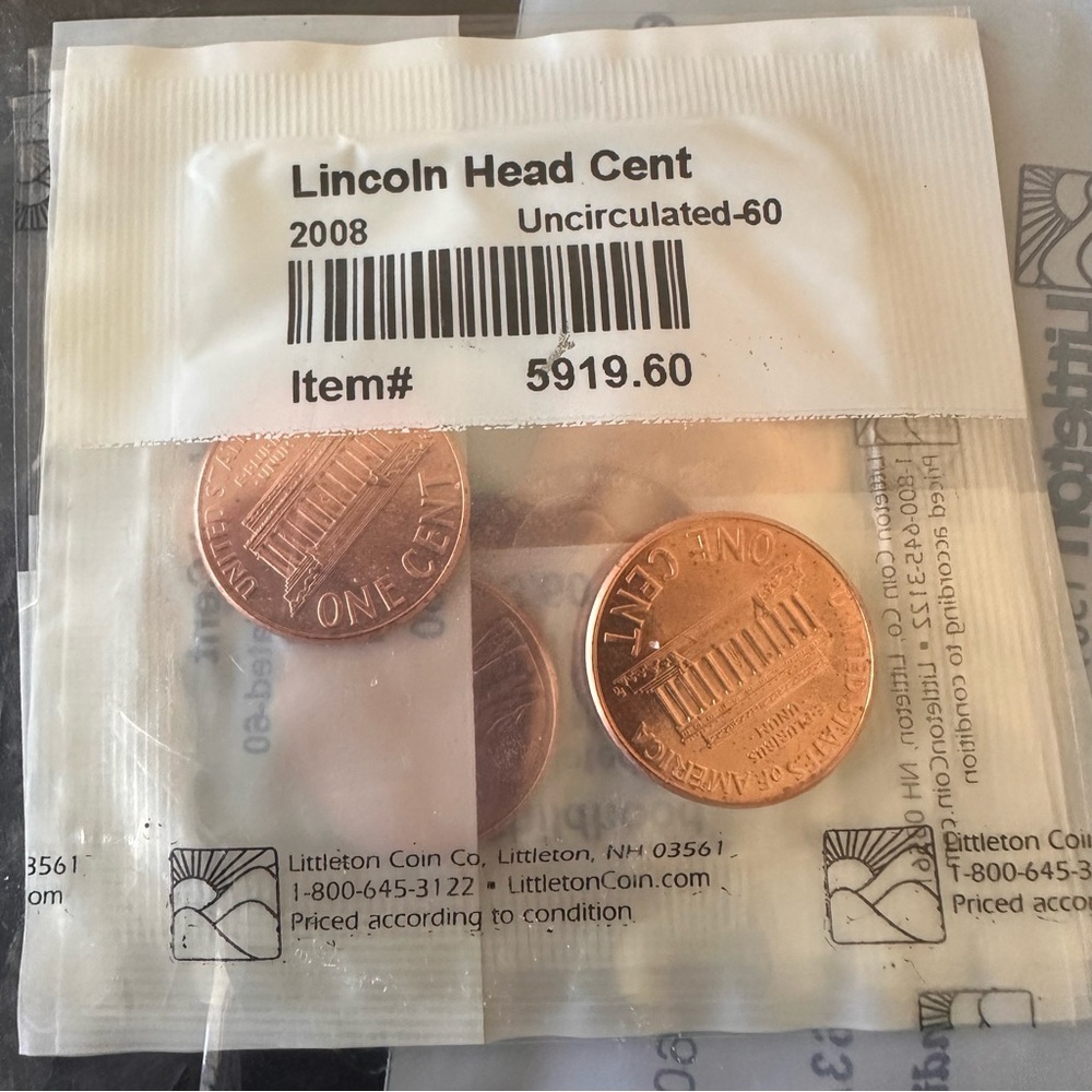 2008–2009 Lincoln Head Cent Bicentennial Set – Uncirculated - Picture 4 of 5